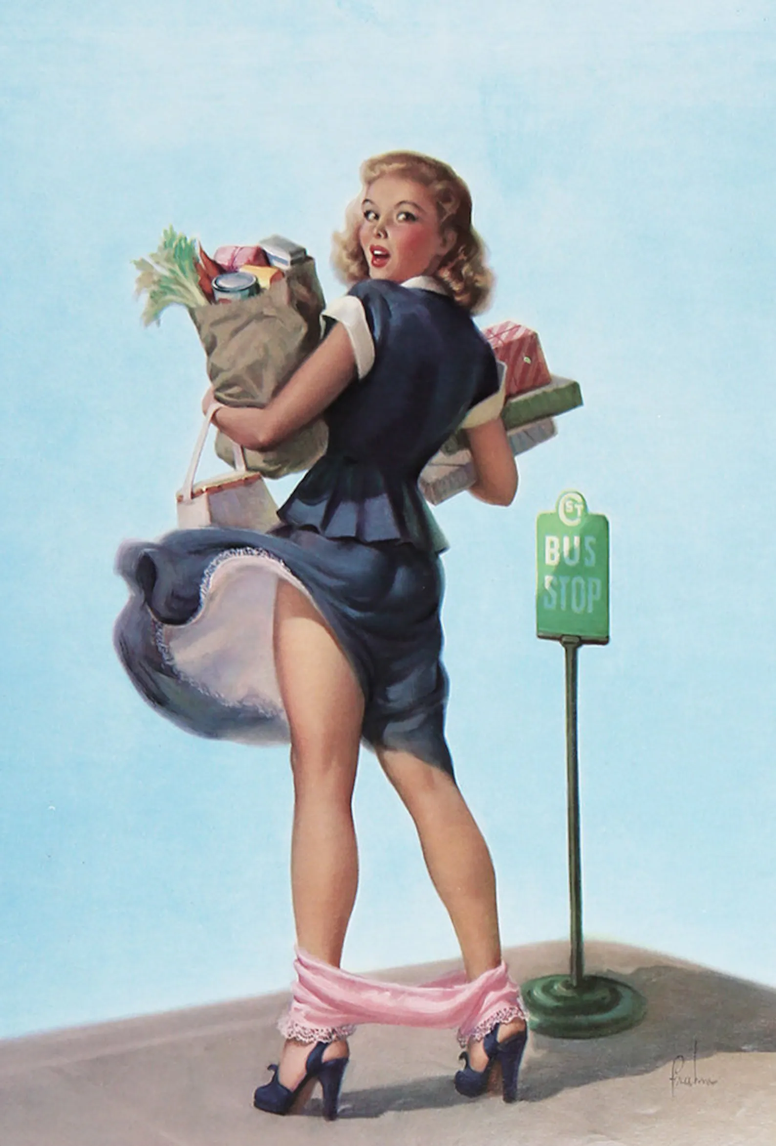 Pin up picture from the 60s