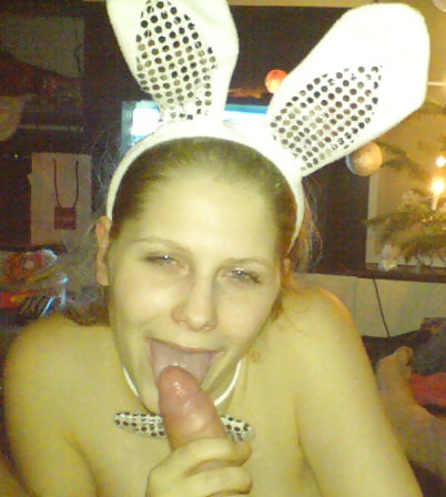 Bunny blowjob