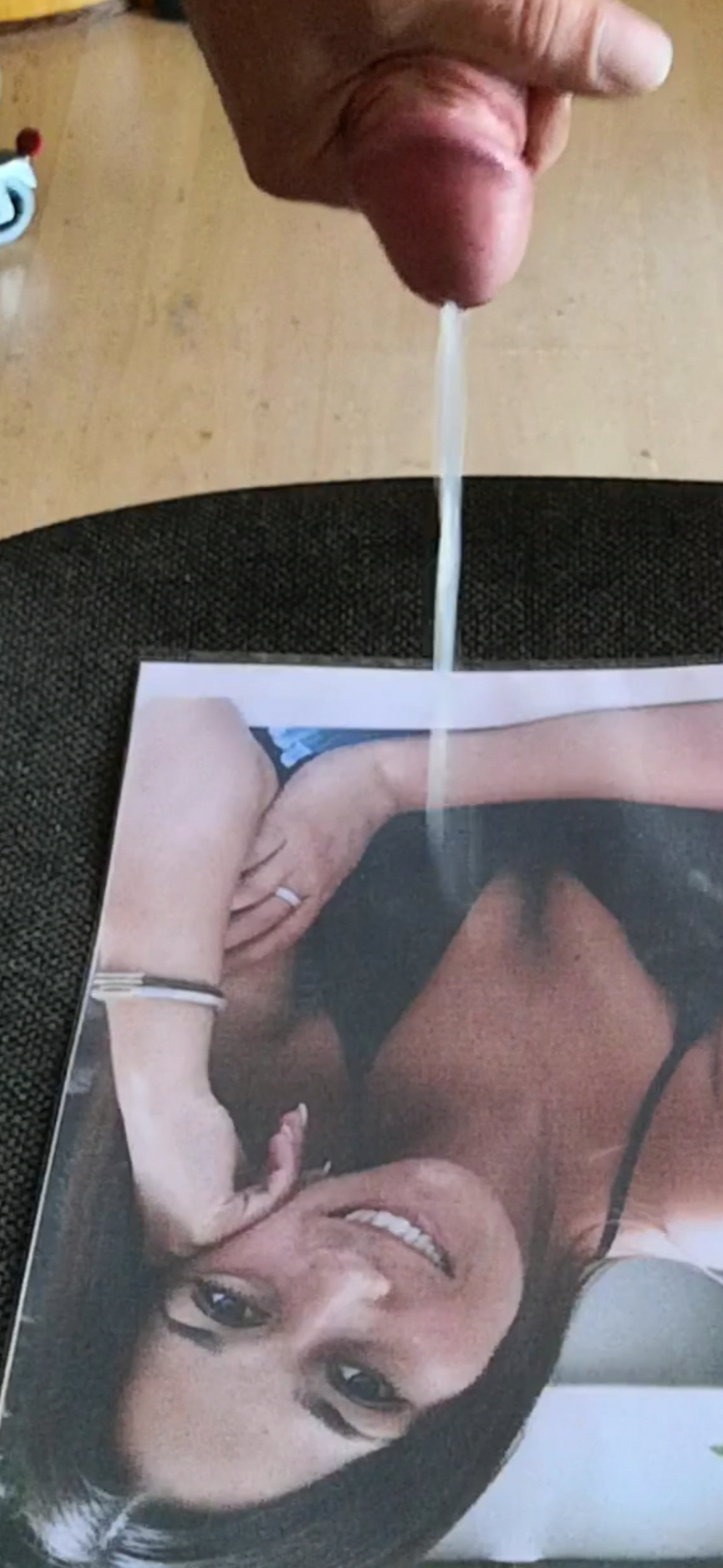 Cum on printed pic