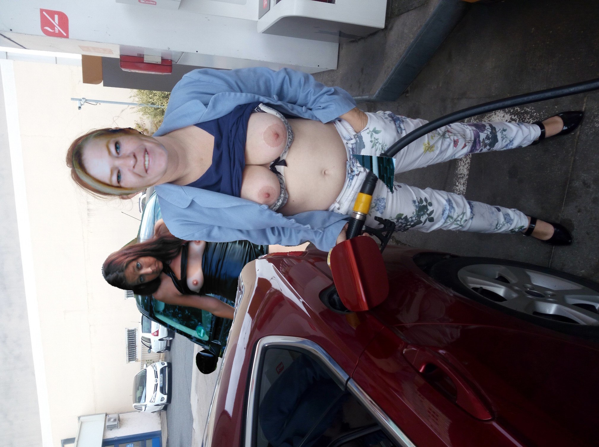 Mutter Birgit und Tochter Heike unterwegs ins Saarland zur Hochwasserhilfe
