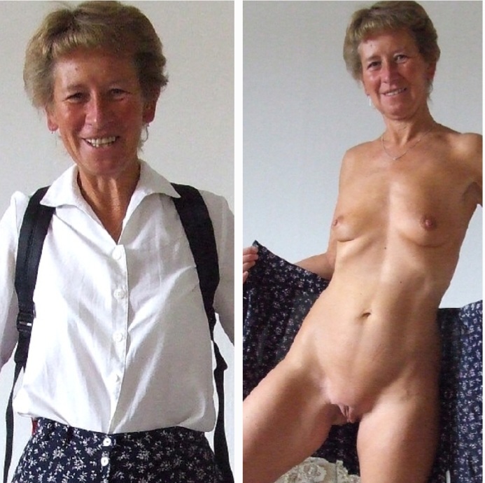 Oma nackt