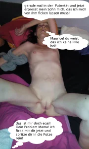 von meinem Sohn erwischt wurden