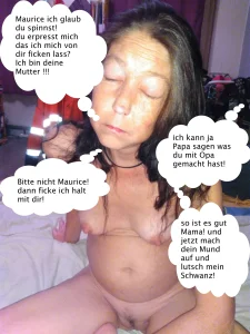 von meinem Sohn erwischt wurden