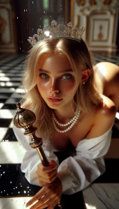 Gorgeous blonde princess