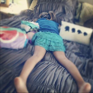 Tracie after hard day out