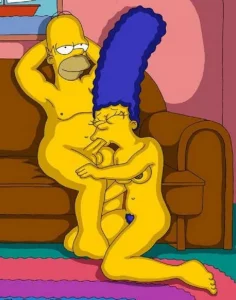 Hommer getting head from marge